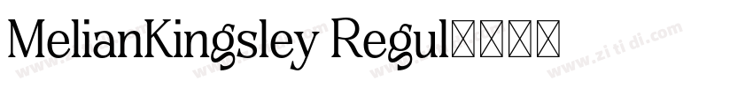MelianKingsley Regul字体转换